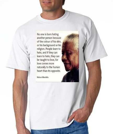 Nelson Mandela Rest In Peace Quote Printed Shirts