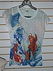 6 pcs pack ladies baby doll t shirts FISHES/2 SIDE PRINT