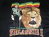 6 PCS ,2 side print selassie black short sleeve t shirt