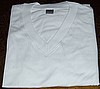 12 pcs White V Neck short sleeve tshirts