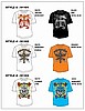 6 Pcs Screen Printed Tshirts 9110123