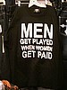 6 pcs Men Get Played Short sleeve T shirts