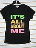 6 pcs Ladies Neon Print
Baby Doll T shirts ITS ALL ABOUT ME