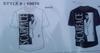 6pcs Print T-shirt Design # 10078