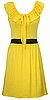 Ruffle Dress - Gray/Yellow/Purple