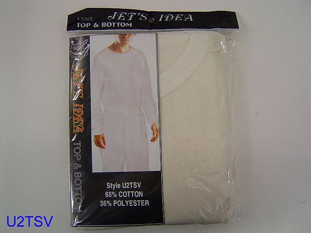 Men's 2 Pc Thermal Sets Natural