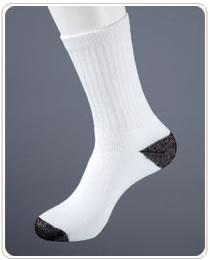 Crew Socks Black Heal & Toe